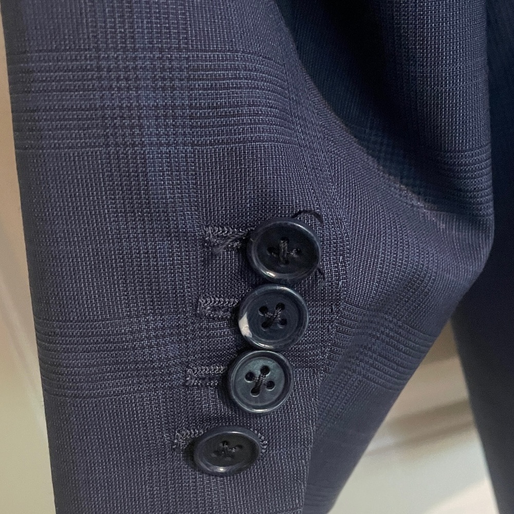 $1800 Canali Blue Checked Sport Coat/ Blazer - 40 - Picture 15 of 15